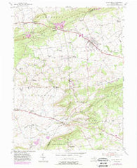 Honey Brook Pennsylvania Historical topographic map, 1:24000 scale, 7.5 X 7.5 Minute, Year 1955