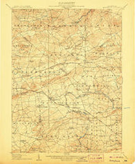 Honeybrook Pennsylvania Historical topographic map, 1:62500 scale, 15 X 15 Minute, Year 1907