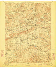 Honeybrook Pennsylvania Historical topographic map, 1:62500 scale, 15 X 15 Minute, Year 1907