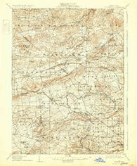 Honeybrook Pennsylvania Historical topographic map, 1:62500 scale, 15 X 15 Minute, Year 1907