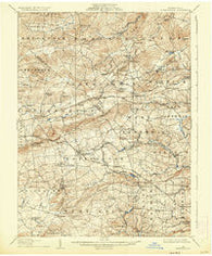 Honeybrook Pennsylvania Historical topographic map, 1:62500 scale, 15 X 15 Minute, Year 1907