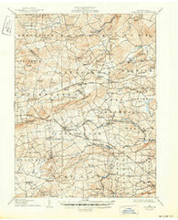 Honeybrook Pennsylvania Historical topographic map, 1:62500 scale, 15 X 15 Minute, Year 1907