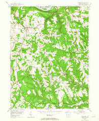 Hookstown Pennsylvania Historical topographic map, 1:24000 scale, 7.5 X 7.5 Minute, Year 1954