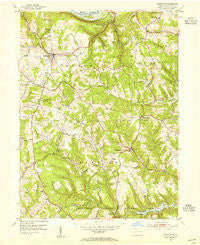 Hookstown Pennsylvania Historical topographic map, 1:24000 scale, 7.5 X 7.5 Minute, Year 1954