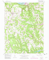 Hookstown Pennsylvania Historical topographic map, 1:24000 scale, 7.5 X 7.5 Minute, Year 1954