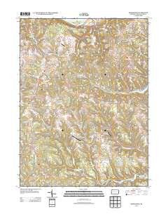 Hookstown Pennsylvania Historical topographic map, 1:24000 scale, 7.5 X 7.5 Minute, Year 2013