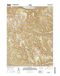 Hookstown Pennsylvania Current topographic map, 1:24000 scale, 7.5 X 7.5 Minute, Year 2016