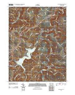 Hooversville Pennsylvania Historical topographic map, 1:24000 scale, 7.5 X 7.5 Minute, Year 2010