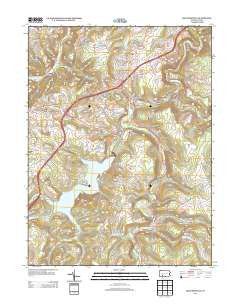Hooversville Pennsylvania Historical topographic map, 1:24000 scale, 7.5 X 7.5 Minute, Year 2013