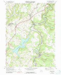 Hooversville Pennsylvania Historical topographic map, 1:24000 scale, 7.5 X 7.5 Minute, Year 1971
