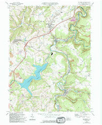 Hooversville Pennsylvania Historical topographic map, 1:24000 scale, 7.5 X 7.5 Minute, Year 1971