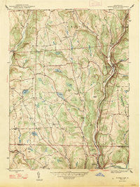 Hopbottom Pennsylvania Historical topographic map, 1:24000 scale, 7.5 X 7.5 Minute, Year 1947