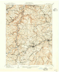 Houtzdale Pennsylvania Historical topographic map, 1:62500 scale, 15 X 15 Minute, Year 1905