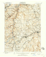 Houtzdale Pennsylvania Historical topographic map, 1:62500 scale, 15 X 15 Minute, Year 1903