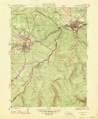 Houtzdale Pennsylvania Historical topographic map, 1:31680 scale, 7.5 X 7.5 Minute, Year 1947