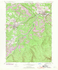 Houtzdale Pennsylvania Historical topographic map, 1:24000 scale, 7.5 X 7.5 Minute, Year 1944