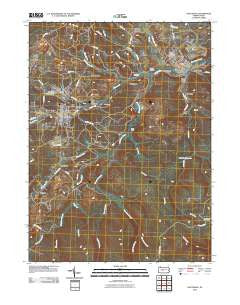 Houtzdale Pennsylvania Historical topographic map, 1:24000 scale, 7.5 X 7.5 Minute, Year 2010