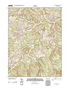 Houtzdale Pennsylvania Historical topographic map, 1:24000 scale, 7.5 X 7.5 Minute, Year 2013