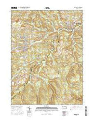 Houtzdale Pennsylvania Current topographic map, 1:24000 scale, 7.5 X 7.5 Minute, Year 2016