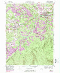 Houtzdale Pennsylvania Historical topographic map, 1:24000 scale, 7.5 X 7.5 Minute, Year 1944