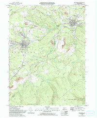 Houtzdale Pennsylvania Historical topographic map, 1:24000 scale, 7.5 X 7.5 Minute, Year 1993
