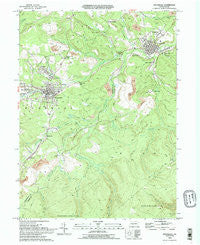 Houtzdale Pennsylvania Historical topographic map, 1:24000 scale, 7.5 X 7.5 Minute, Year 1993