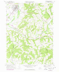 Hughesville Pennsylvania Historical topographic map, 1:24000 scale, 7.5 X 7.5 Minute, Year 1968