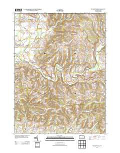 Hughesville Pennsylvania Historical topographic map, 1:24000 scale, 7.5 X 7.5 Minute, Year 2013