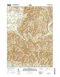 Hughesville Pennsylvania Current topographic map, 1:24000 scale, 7.5 X 7.5 Minute, Year 2016