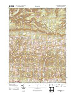 Huntersville Pennsylvania Historical topographic map, 1:24000 scale, 7.5 X 7.5 Minute, Year 2013