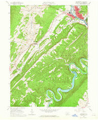 Huntingdon Pennsylvania Historical topographic map, 1:24000 scale, 7.5 X 7.5 Minute, Year 1963