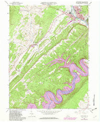 Huntingdon Pennsylvania Historical topographic map, 1:24000 scale, 7.5 X 7.5 Minute, Year 1963