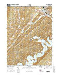 Huntingdon Pennsylvania Current topographic map, 1:24000 scale, 7.5 X 7.5 Minute, Year 2016
