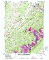 Huntingdon Pennsylvania Historical topographic map, 1:24000 scale, 7.5 X 7.5 Minute, Year 1963