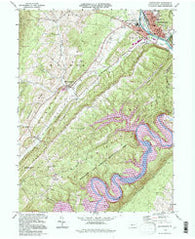 Huntingdon Pennsylvania Historical topographic map, 1:24000 scale, 7.5 X 7.5 Minute, Year 1994