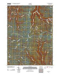 Huntley Pennsylvania Historical topographic map, 1:24000 scale, 7.5 X 7.5 Minute, Year 2010