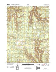 Huntley Pennsylvania Historical topographic map, 1:24000 scale, 7.5 X 7.5 Minute, Year 2013