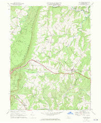 Hustontown Pennsylvania Historical topographic map, 1:24000 scale, 7.5 X 7.5 Minute, Year 1968