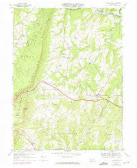 Hustontown Pennsylvania Historical topographic map, 1:24000 scale, 7.5 X 7.5 Minute, Year 1968