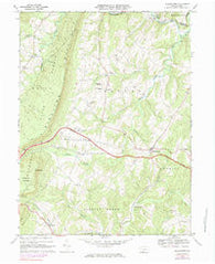 Hustontown Pennsylvania Historical topographic map, 1:24000 scale, 7.5 X 7.5 Minute, Year 1968