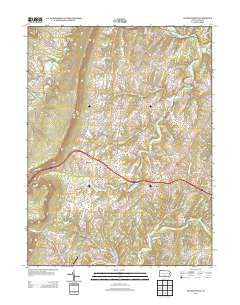 Hustontown Pennsylvania Historical topographic map, 1:24000 scale, 7.5 X 7.5 Minute, Year 2013
