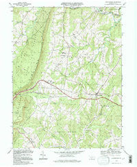 Hustontown Pennsylvania Historical topographic map, 1:24000 scale, 7.5 X 7.5 Minute, Year 1994
