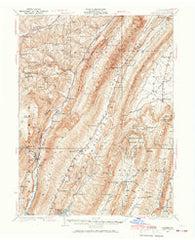 Hyndman Pennsylvania Historical topographic map, 1:62500 scale, 15 X 15 Minute, Year 1927
