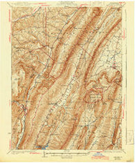 Hyndman Pennsylvania Historical topographic map, 1:62500 scale, 15 X 15 Minute, Year 1931