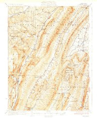 Hyndman Pennsylvania Historical topographic map, 1:62500 scale, 15 X 15 Minute, Year 1931