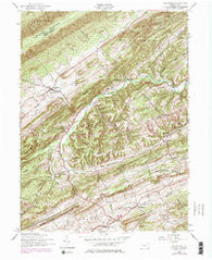 Ickesburg Pennsylvania Historical topographic map, 1:24000 scale, 7.5 X 7.5 Minute, Year 1952