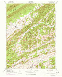 Ickesburg Pennsylvania Historical topographic map, 1:24000 scale, 7.5 X 7.5 Minute, Year 1952