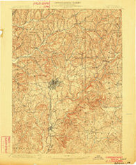Indiana Pennsylvania Historical topographic map, 1:62500 scale, 15 X 15 Minute, Year 1902