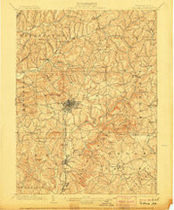 Indiana Pennsylvania Historical topographic map, 1:62500 scale, 15 X 15 Minute, Year 1902
