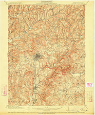 Indiana Pennsylvania Historical topographic map, 1:62500 scale, 15 X 15 Minute, Year 1902